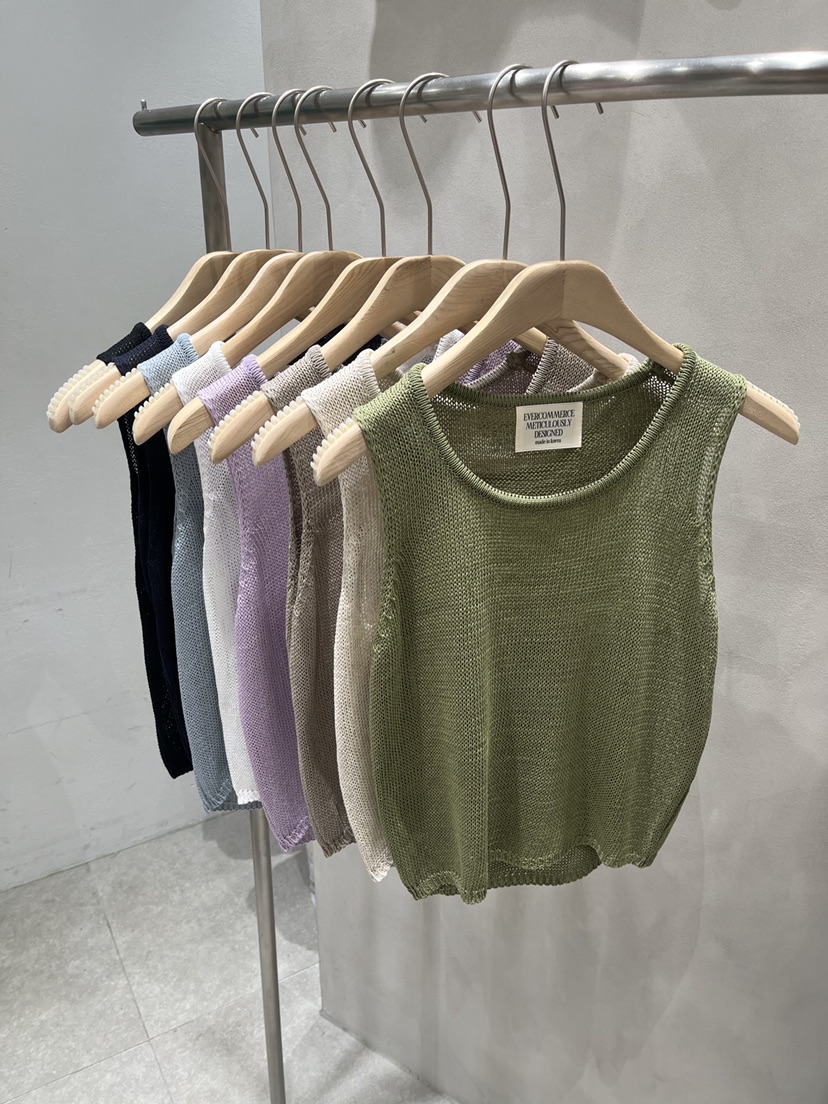 EVERCOMMERCE METICULOUSLY DESIGNED韓國東大門直郵女士新品26夏季吊帶背心EVERCOMMERCE METICULOUSLY DESIGNED吊帶/背心