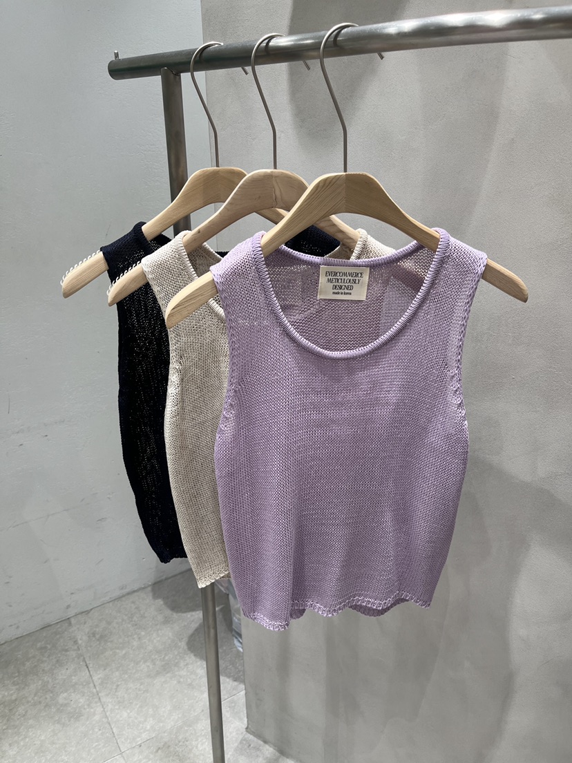 EVERCOMMERCE METICULOUSLY DESIGNED韓國東大門直郵女士新品26夏季吊帶背心EVERCOMMERCE METICULOUSLY DESIGNED吊帶/背心
