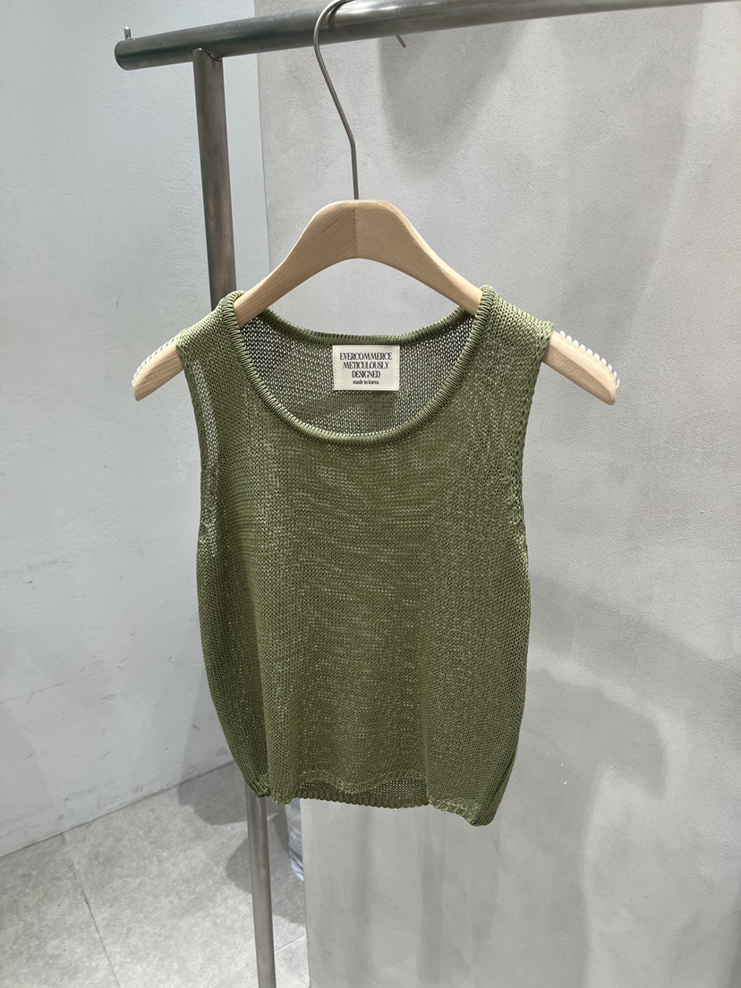 EVERCOMMERCE METICULOUSLY DESIGNED韓國東大門直郵女士新品26夏季吊帶背心EVERCOMMERCE METICULOUSLY DESIGNED吊帶/背心圖色1