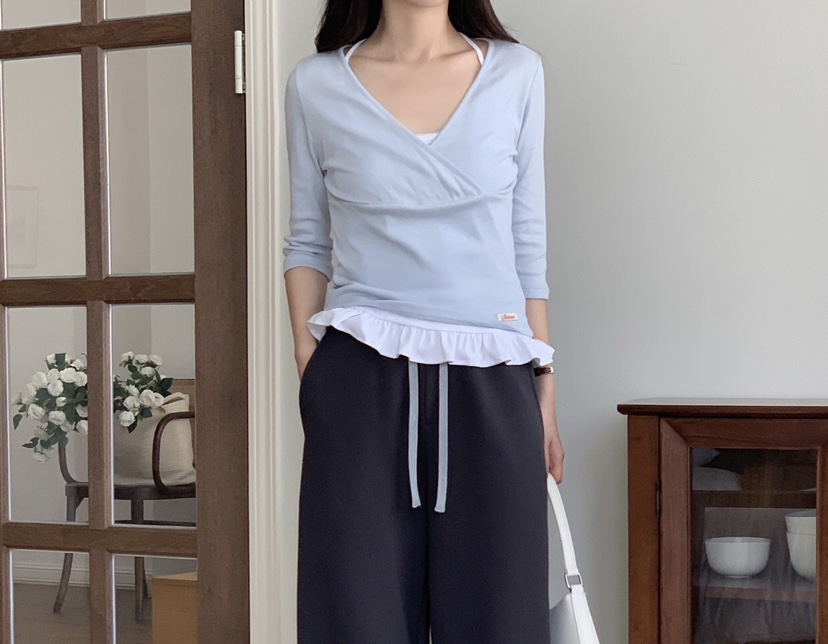 FORMSTUDIO/ATELIENNE韓國東大門直郵女裝新品時尚休閑T恤FORMSTUDIO/ATELIENNET恤圖色1