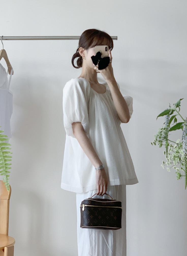 FRILL-T/DADA韓國直郵實拍女裝新款人氣時尚襯衫蕾絲衫FRILL-T/DADA襯衫/蕾絲衫