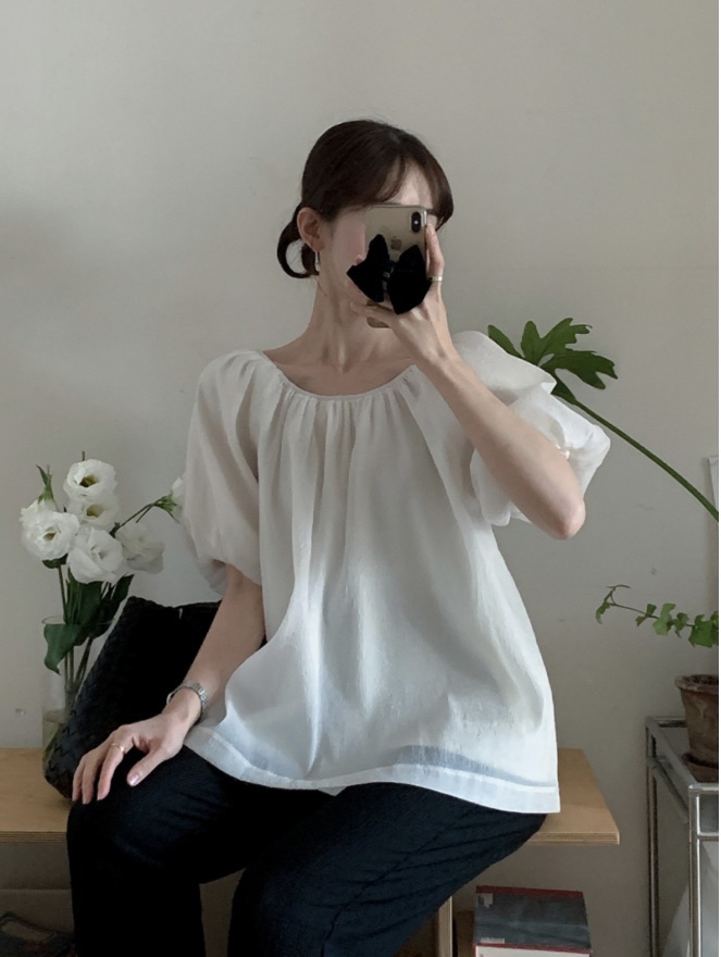 FRILL-T/DADA韓國直郵實拍女裝新款人氣時尚襯衫蕾絲衫FRILL-T/DADA襯衫/蕾絲衫
