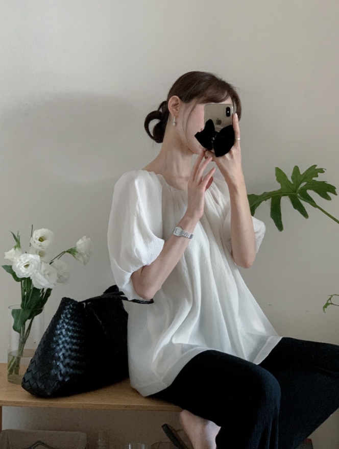 FRILL-T/DADA韓國直郵實拍女裝新款人氣時尚襯衫蕾絲衫FRILL-T/DADA襯衫/蕾絲衫