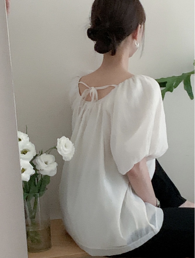 FRILL-T/DADA韓國直郵實拍女裝新款人氣時尚襯衫蕾絲衫FRILL-T/DADA襯衫/蕾絲衫
