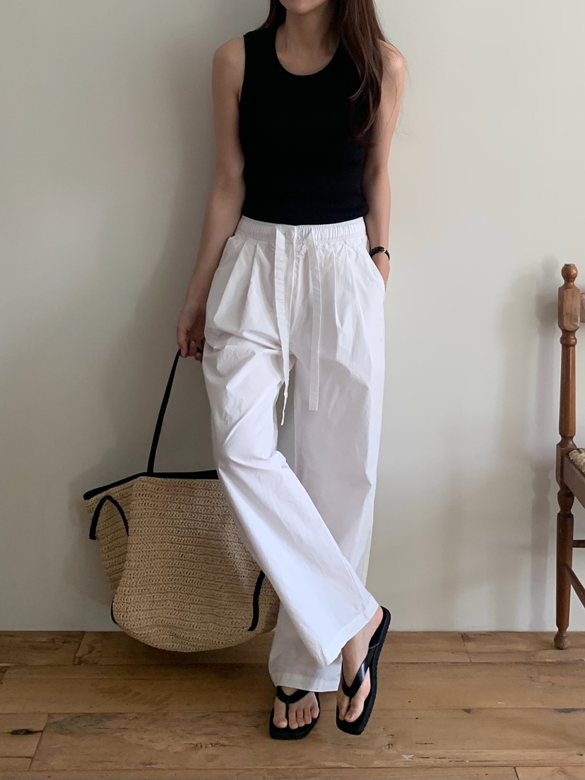 BLEECKER韓國直郵實拍女裝新品26夏季人氣休閑職業休閑褲BLEECKER休閑褲