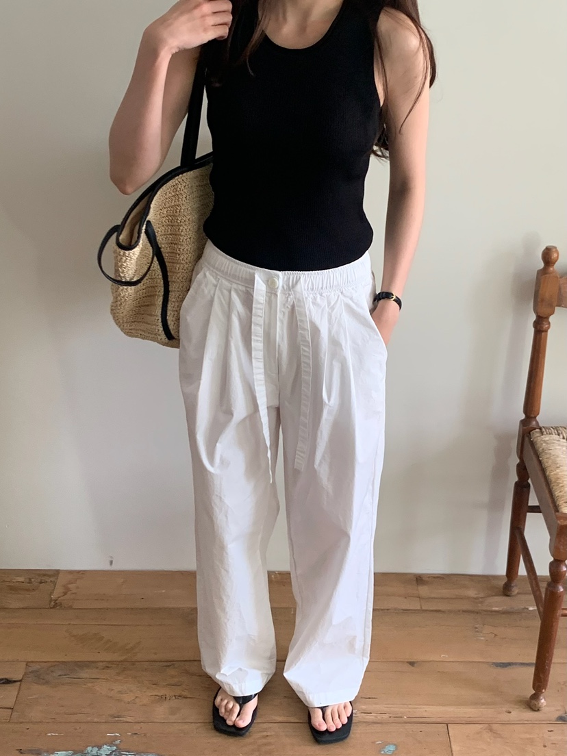 BLEECKER韓國直郵實拍女裝新品26夏季人氣休閑職業休閑褲BLEECKER休閑褲