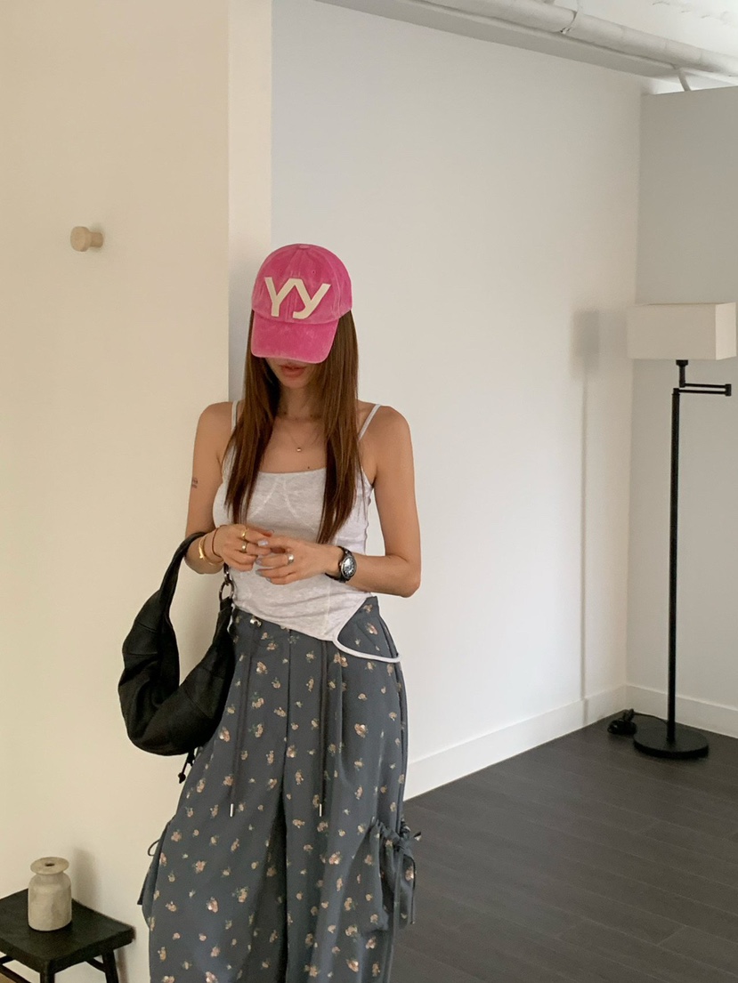 REVE CITE-L韓國東大門直郵女裝新品職業休閑褲工裝褲雙排扣花朵REVE CITE-L休閑褲