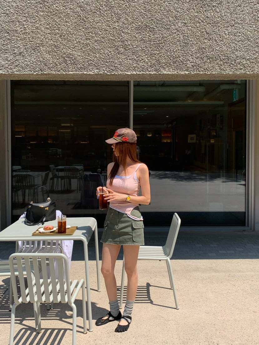 REVE CITE-L東大門實拍韓國女裝新品職業推薦熱賣吊帶背心REVE CITE-L吊帶/背心