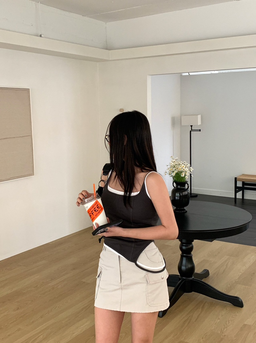 REVE CITE-L東大門實拍韓國女裝新品職業推薦熱賣吊帶背心REVE CITE-L吊帶/背心