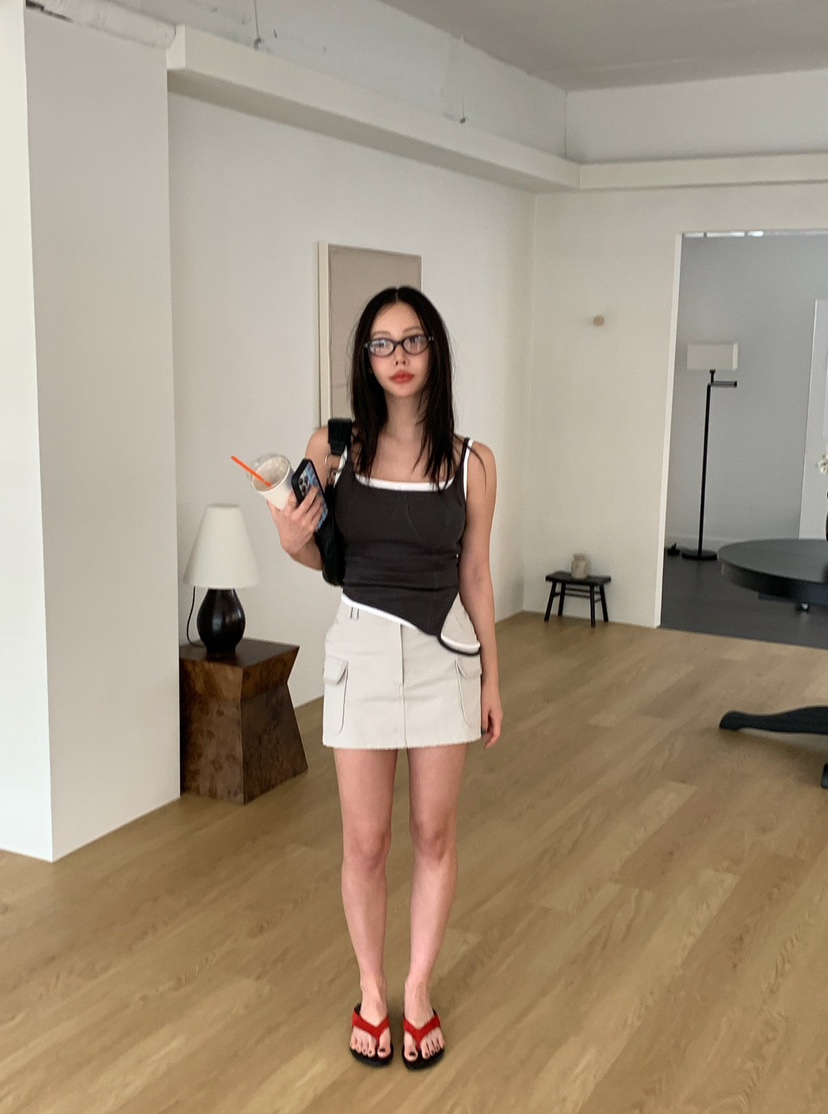 REVE CITE-L東大門實拍韓國女裝新品職業推薦熱賣吊帶背心REVE CITE-L吊帶/背心