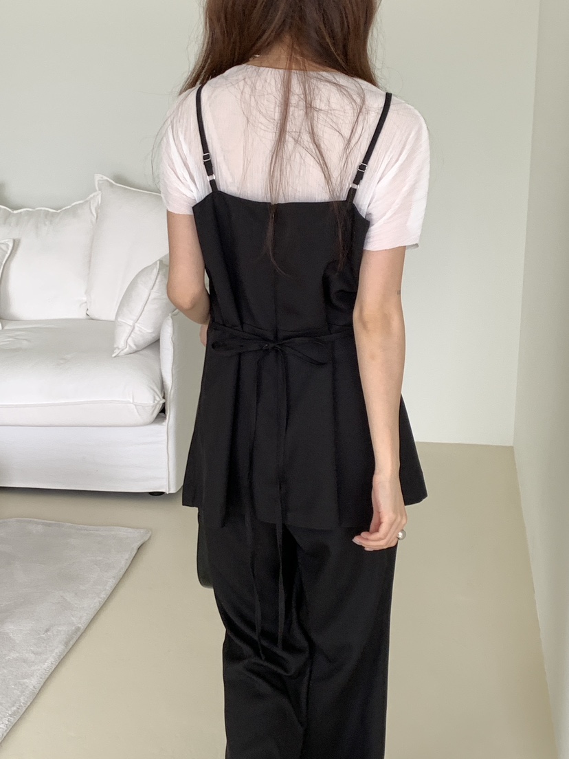 FRILL-T/DADA韓國直郵女裝新品熱賣時尚人氣休閑套裝套裝FRILL-T/DADA套裝