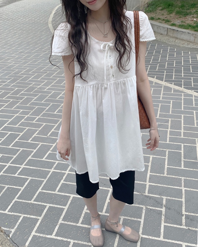 FRILL-T/DADA韓國直郵女士新款推薦職業人氣26夏季連衣裙FRILL-T/DADA連衣裙