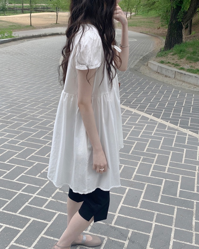 FRILL-T/DADA韓國直郵女士新款推薦職業人氣26夏季連衣裙FRILL-T/DADA連衣裙