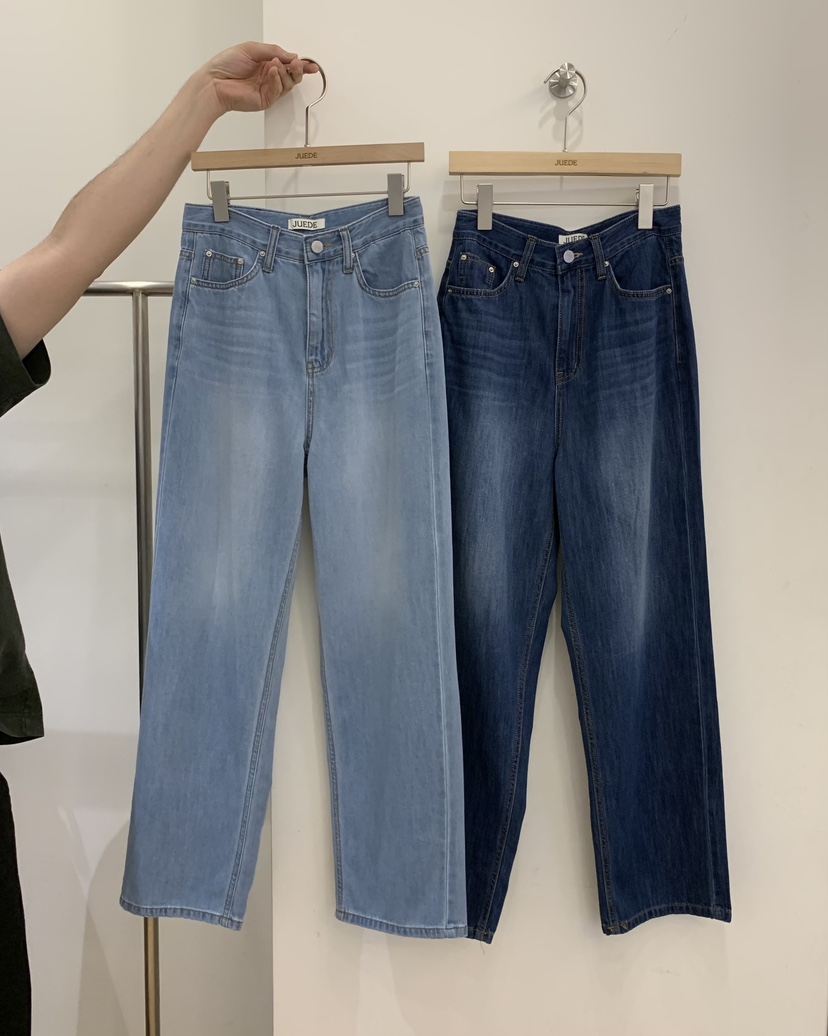 JUEDE東大門實拍韓國女裝新品推薦牛仔褲JUEDE牛仔褲