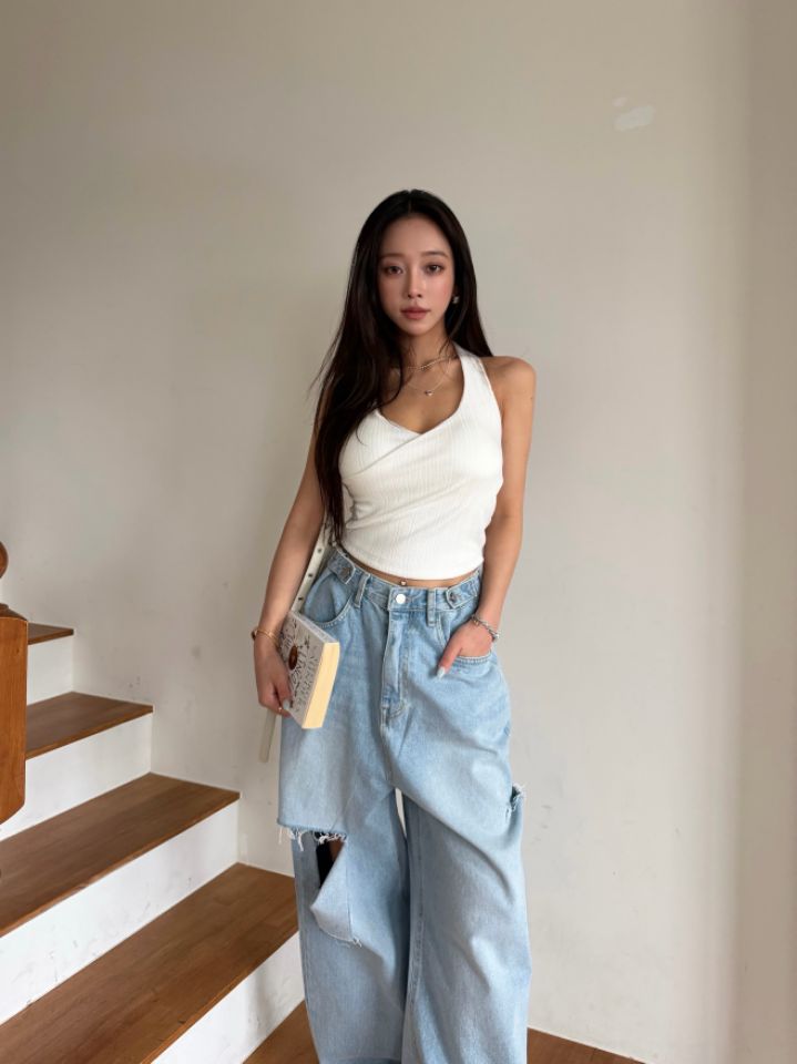 mars韓國直郵實拍女士新款人氣休閑26春夏職業推薦吊帶背心mars吊帶/背心