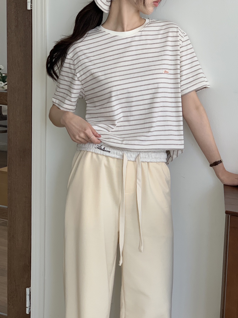 FORMSTUDIO/ATELIENNE韓國直郵女裝新品時尚休閑T恤條紋FORMSTUDIO/ATELIENNET恤