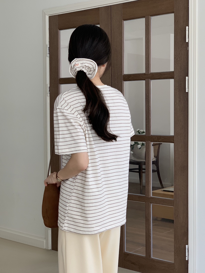 FORMSTUDIO/ATELIENNE韓國直郵女裝新品時尚休閑T恤條紋FORMSTUDIO/ATELIENNET恤