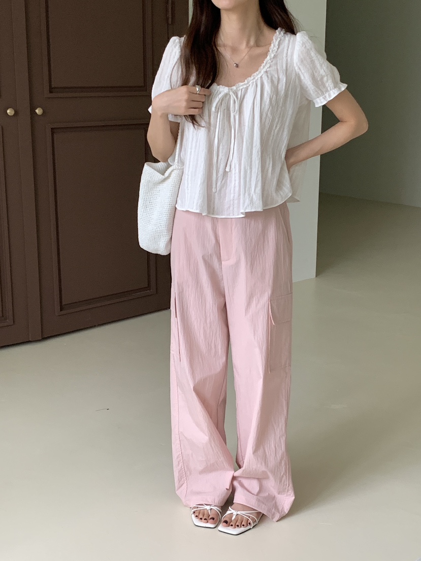 FRILL-T/DADA韓國直郵女士新款人氣推薦休閑襯衫蕾絲衫FRILL-T/DADA襯衫/蕾絲衫