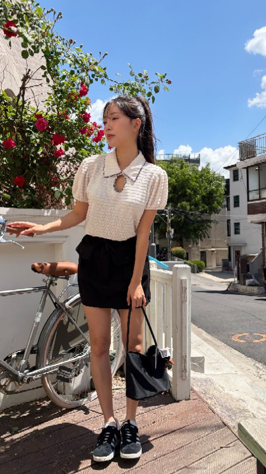 HEY/TO SEWING韓國東大門直郵女裝新品時尚職業26夏季T恤BY HEY/TO SEWINGT恤