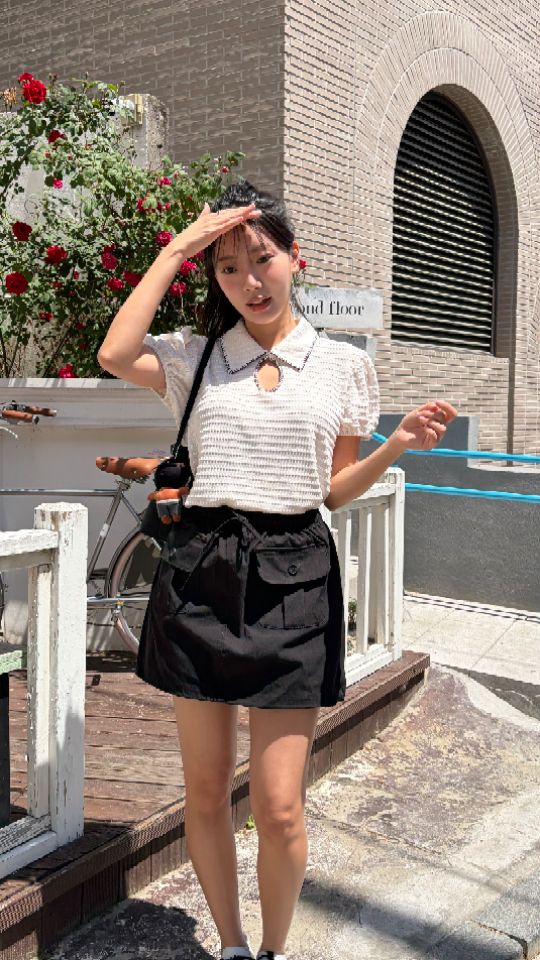 HEY/TO SEWING韓國東大門直郵女裝新品時尚職業26夏季T恤BY HEY/TO SEWINGT恤