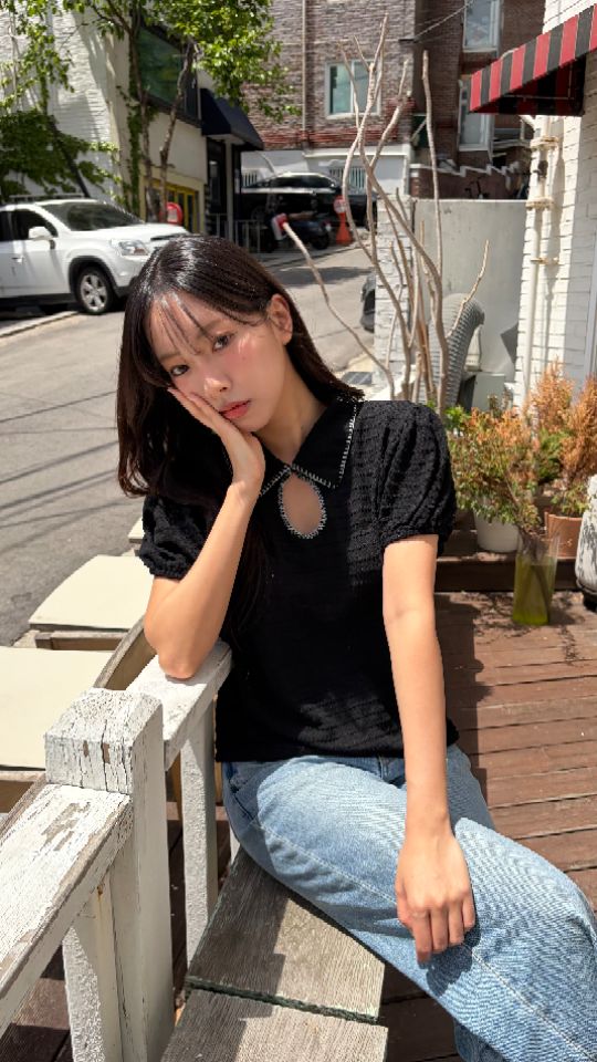HEY/TO SEWING韓國東大門直郵女裝新品時尚職業26夏季T恤BY HEY/TO SEWINGT恤