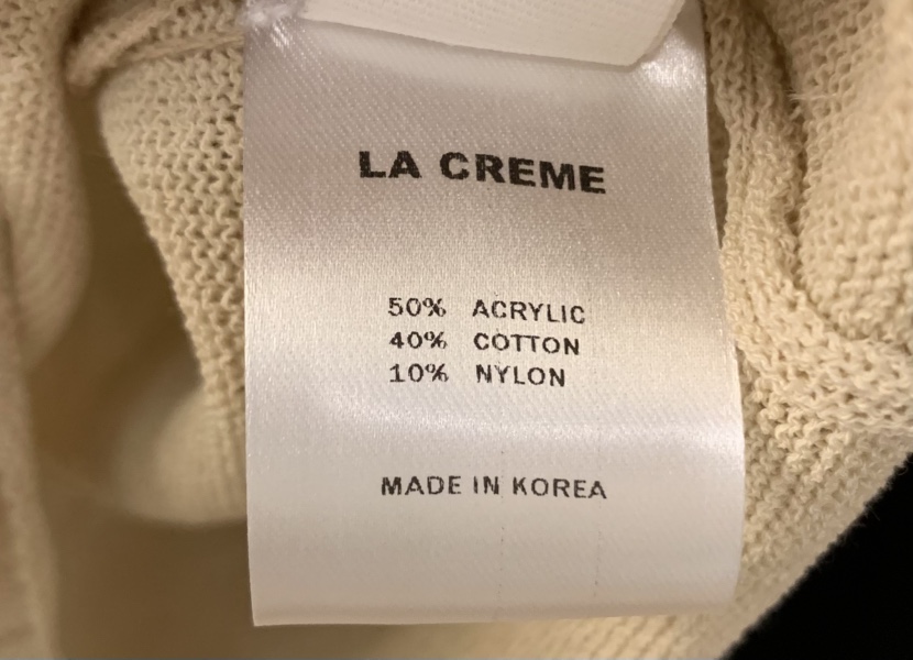 LA CREME東大門實拍韓國女裝新品人氣26夏季休閑針織衫絲帶LA CREME針織衫