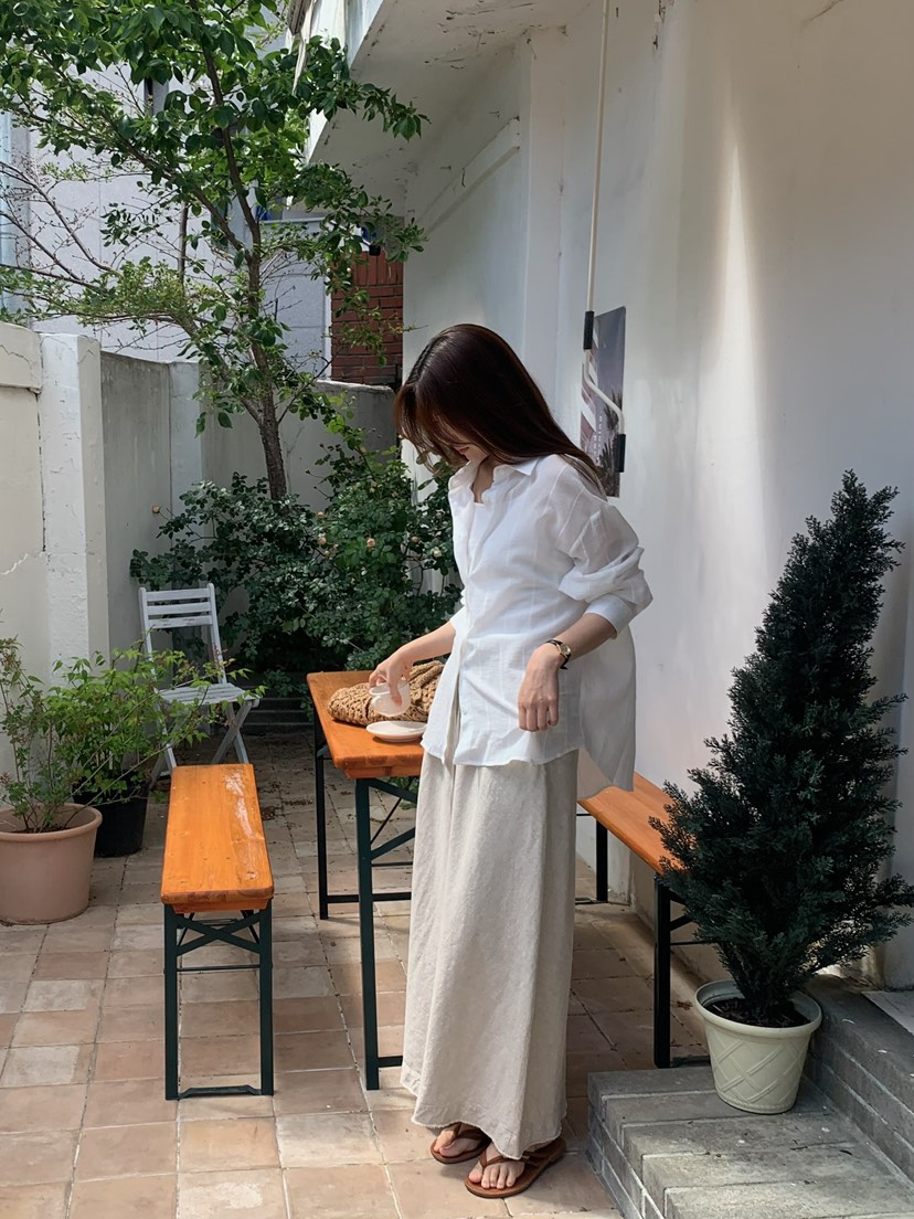 BLEECKER韓國代購女士新品熱賣26夏季職業襯衫蕾絲衫條紋BLEECKER襯衫/蕾絲衫