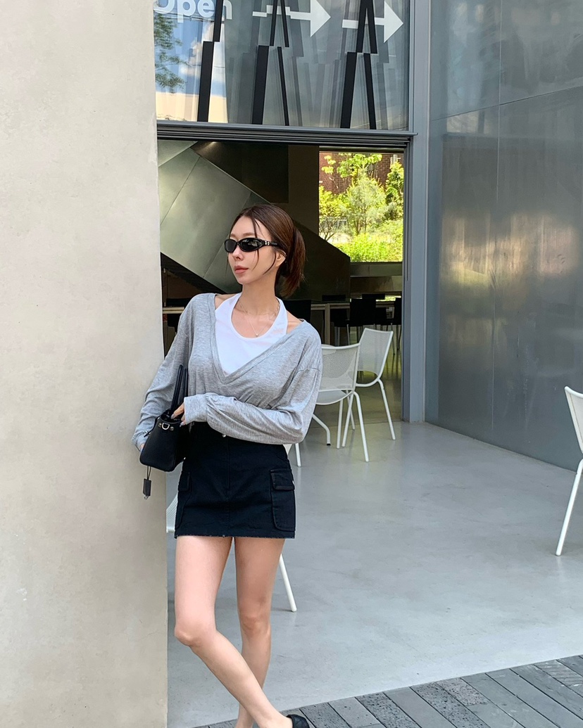 REVE CITE-L韓國直郵實拍女裝新款26夏季26春夏裙褲水洗復古REVE CITE-L裙褲