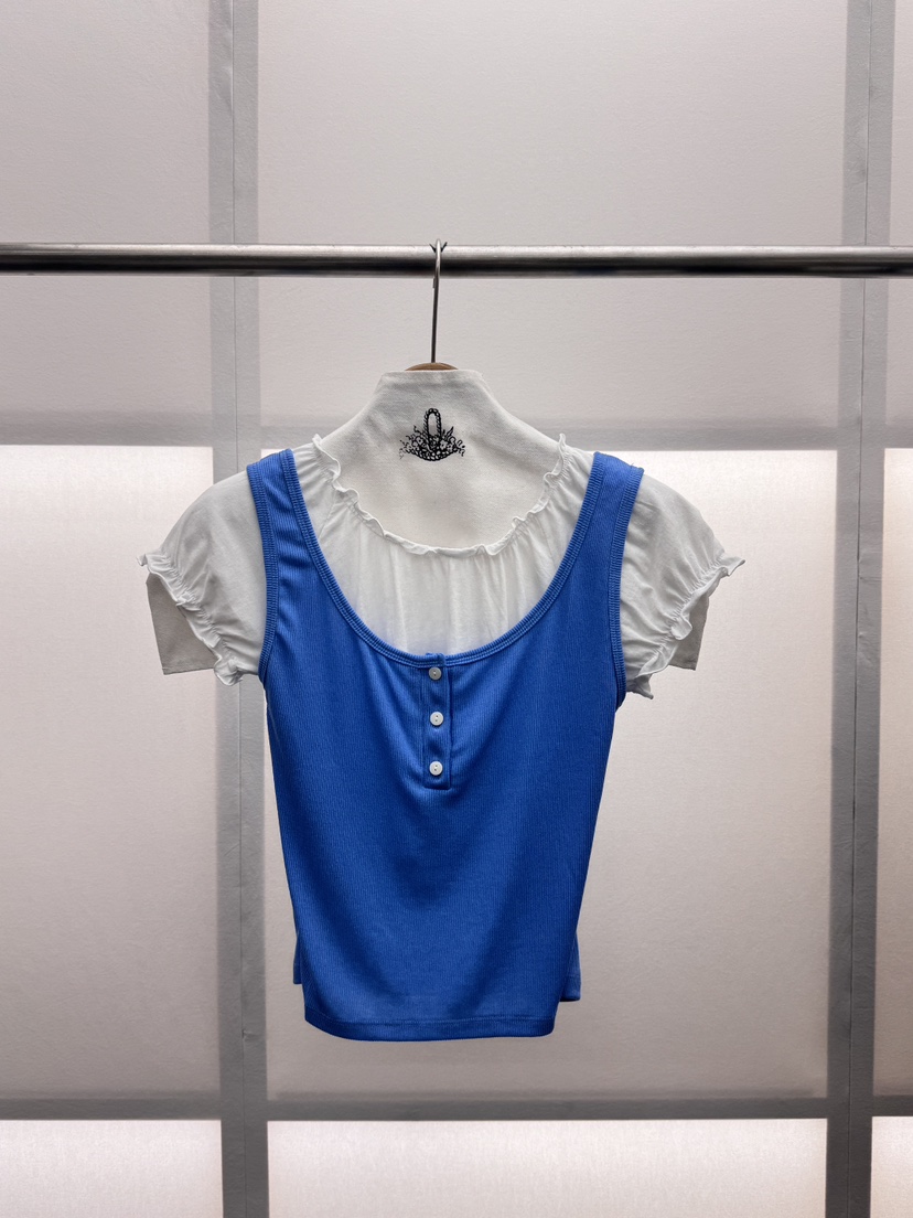MILUI韓國直郵女裝新款熱賣人氣休閑推薦時尚26春夏26夏季T恤MILUIT恤圖色2