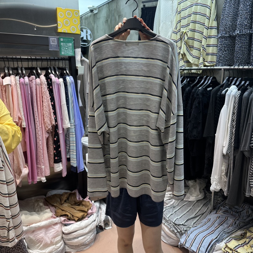 RUNWAY-런웨이韓國東大門直郵女裝新品職業26夏季長袖T恤RUNWAY長袖T恤