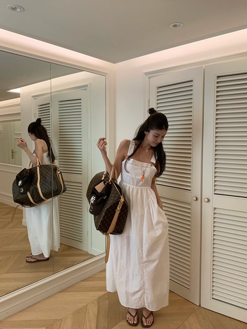 VIRKIN韓國直郵女士新品推薦時尚休閑人氣熱賣連衣裙吊帶裙VIRKIN連衣裙