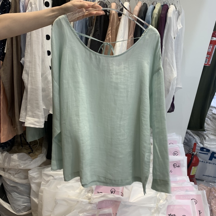 RIVEROOM韓國代購女裝新款26春夏熱賣推薦26夏季襯衫蕾絲衫RIVEROOM襯衫/蕾絲衫圖色2