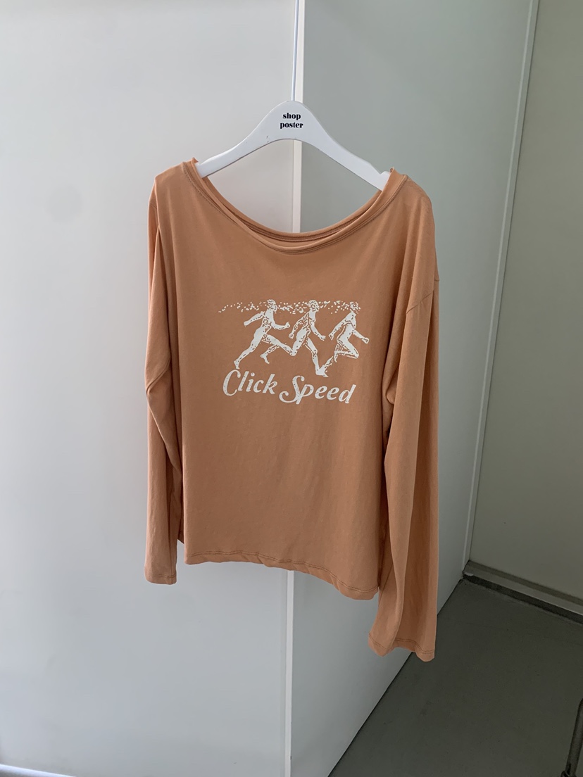 SHOP POSTER東大門實拍韓國女裝新款26春夏休閑時尚長袖T恤SHOP_POSTER長袖T恤圖色2