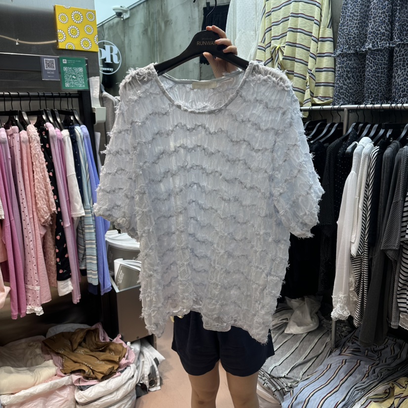 RUNWAY-런웨이韓國直郵女士新品休閑26春夏熱賣襯衫蕾絲衫RUNWAY襯衫/蕾絲衫圖色2