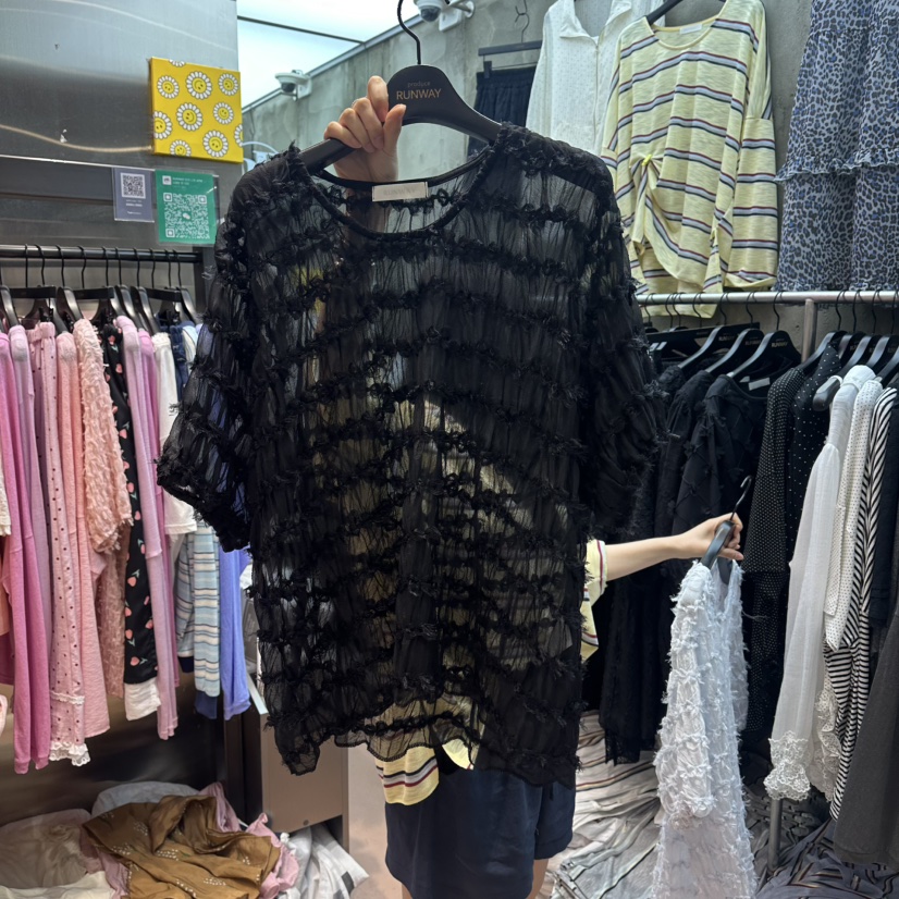 RUNWAY-런웨이韓國直郵女士新品休閑26春夏熱賣襯衫蕾絲衫RUNWAY襯衫/蕾絲衫圖色3
