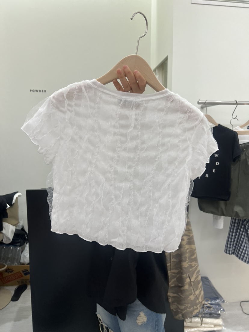 POWDER韓國直郵女裝新品職業推薦時尚26春夏人氣26夏季T恤POWDERT恤