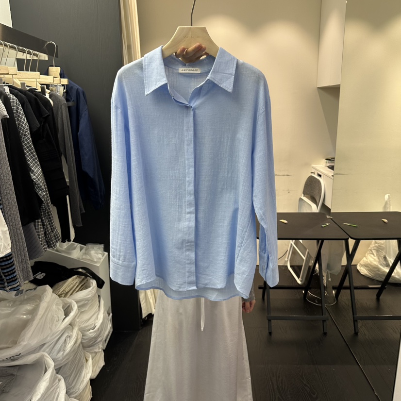 SALT BREAD韓國代購女士新款職業人氣休閑26春夏襯衫蕾絲衫SALT BREAD襯衫/蕾絲衫圖色2