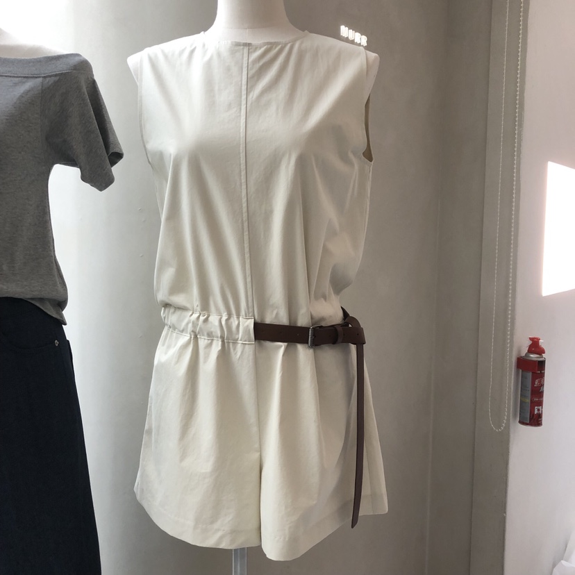 MURR韓國東大門直郵女裝新品26夏季職業人氣時尚連體褲系帶MURR連體褲圖色1