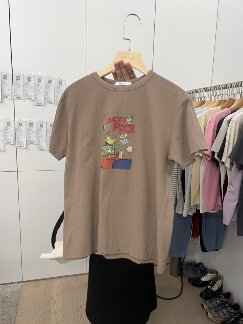 DOHWAJI韓國直郵女裝新品休閑26夏季26春夏時尚熱賣推薦T恤DOHWAJIT恤圖色1