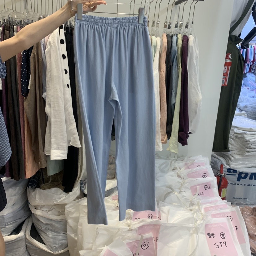 RIVEROOM韓國直郵女士新款時尚職業推薦休閑熱賣26春夏休閑褲RIVEROOM休閑褲