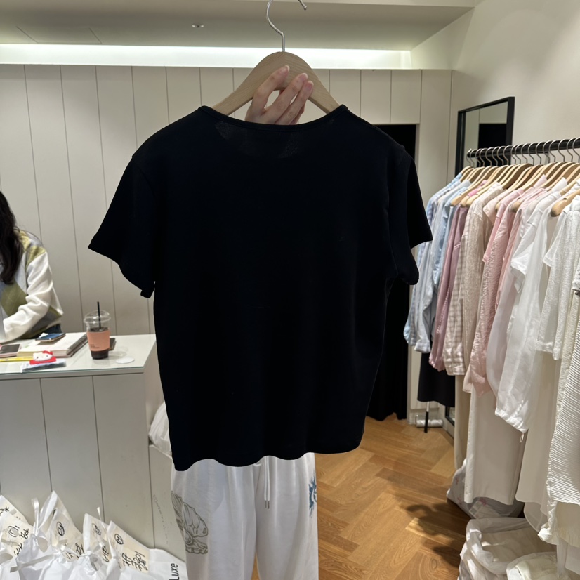ARC韓國直郵女裝新品26夏季人氣時尚休閑熱賣推薦T恤刺繡ARC EN CIELT恤