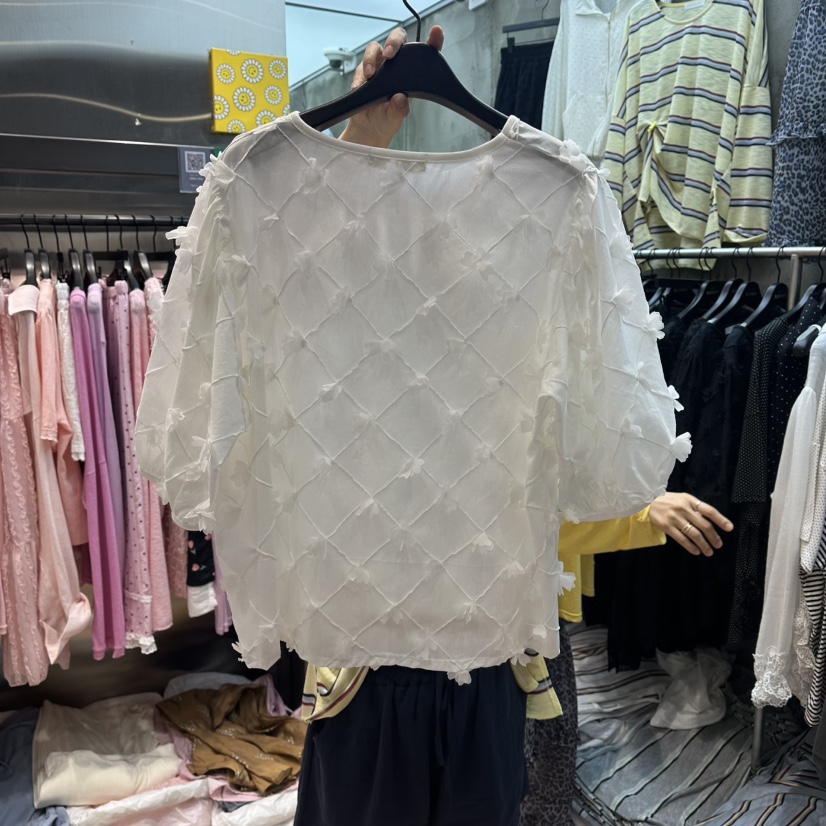 RUNWAY-런웨이韓國直郵女裝新品26夏季時尚26春夏襯衫蕾絲衫RUNWAY襯衫/蕾絲衫