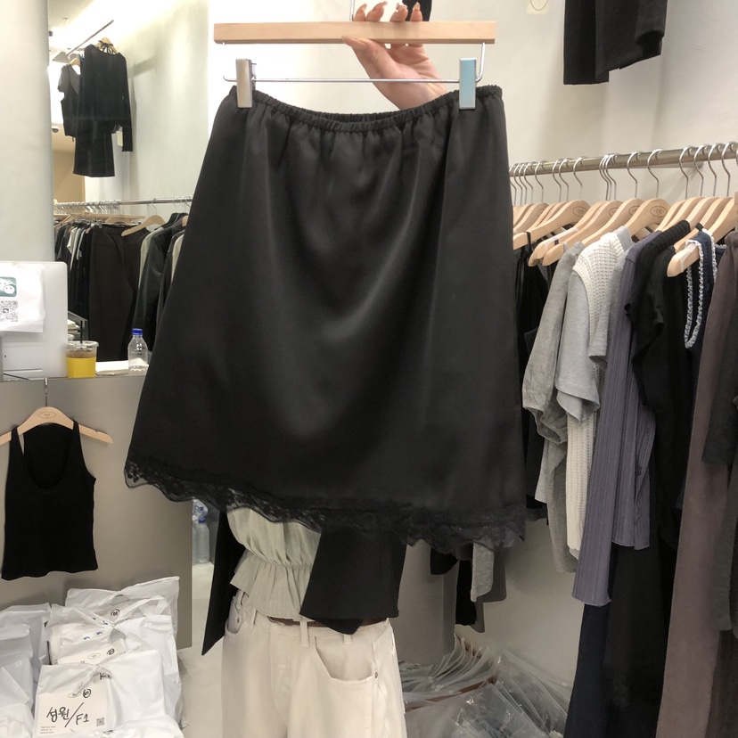 TAKE YOUE TIME韓國東大門代購女士新品人氣推薦短裙緞TAKE YOUE TIME短裙