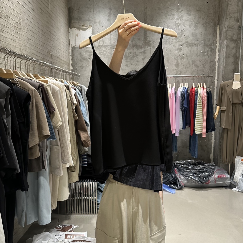 JUNI韓國東大門代購女裝新款職業熱賣26春夏人氣吊帶背心my juni吊帶/背心圖色1
