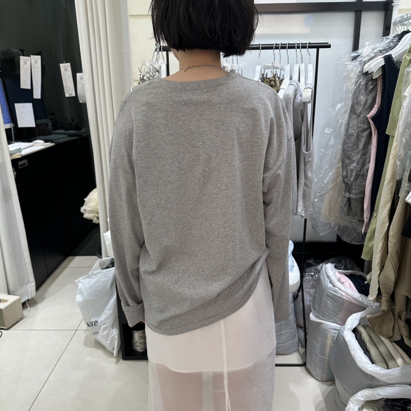 EGG IS韓國東大門代購女裝新款職業26春夏長袖T恤假兩件EGG IS長袖T恤