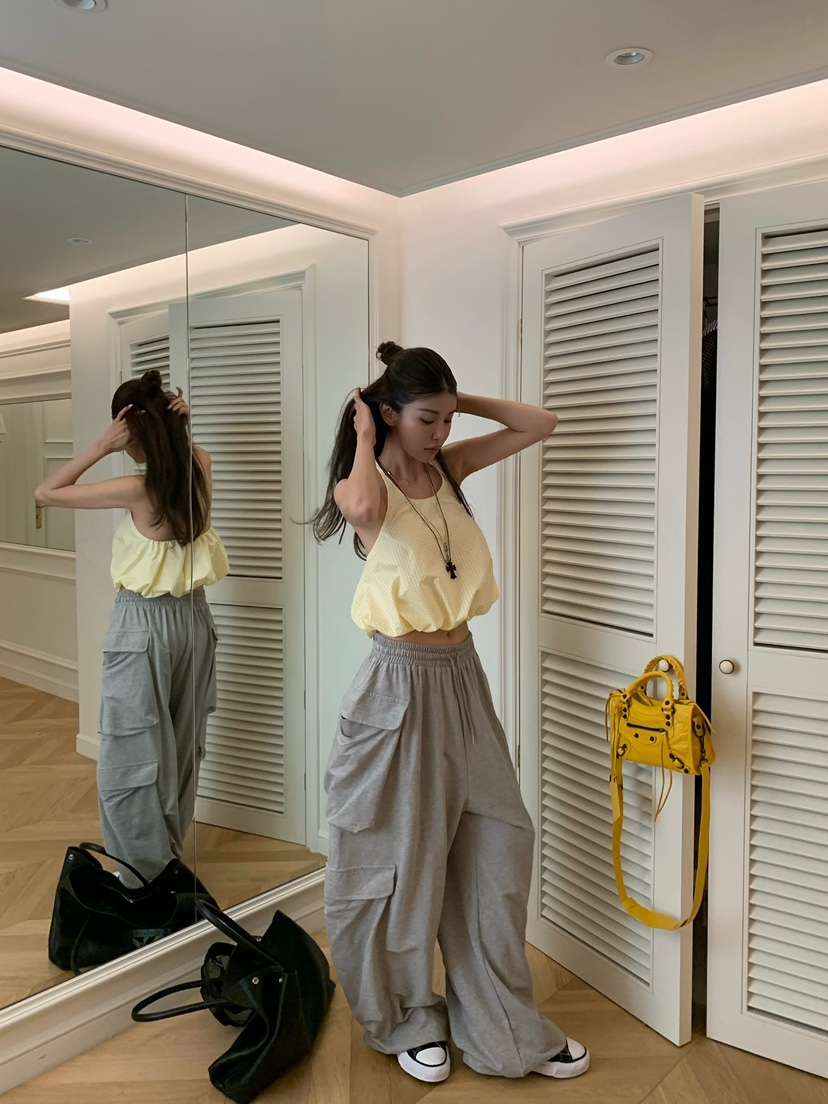 VIRKIN韓國直郵女士新品熱賣26春夏推薦人氣職業26夏季休閑褲VIRKIN休閑褲