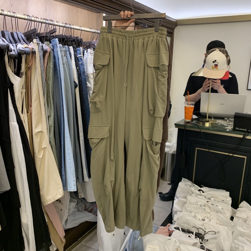 VIRKIN韓國直郵女士新品熱賣26春夏推薦人氣職業26夏季休閑褲VIRKIN休閑褲圖色4