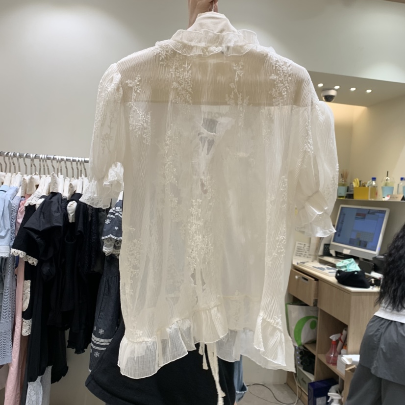 BY FLOW韓國東大門直郵女士新品推薦人氣26春夏襯衫蕾絲衫BY FLOW襯衫/蕾絲衫