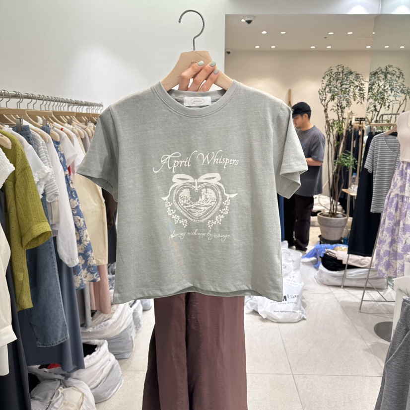 GRACIA韓國東大門直郵女裝新品推薦時尚休閑熱賣26春夏T恤GRACIAT恤圖色2