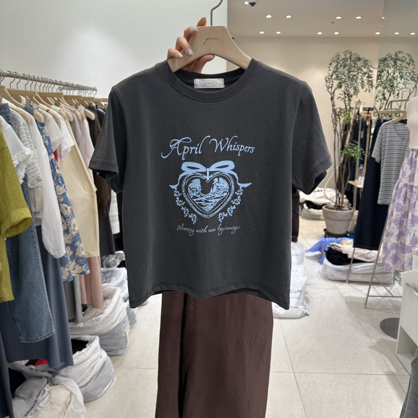 GRACIA韓國東大門直郵女裝新品推薦時尚休閑熱賣26春夏T恤GRACIAT恤圖色3